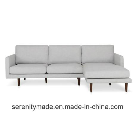 Contemporary White Design Three Seaters Leather Sofa for Living Room