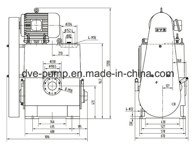 Piston Vacuum Pump for Industrial Coating