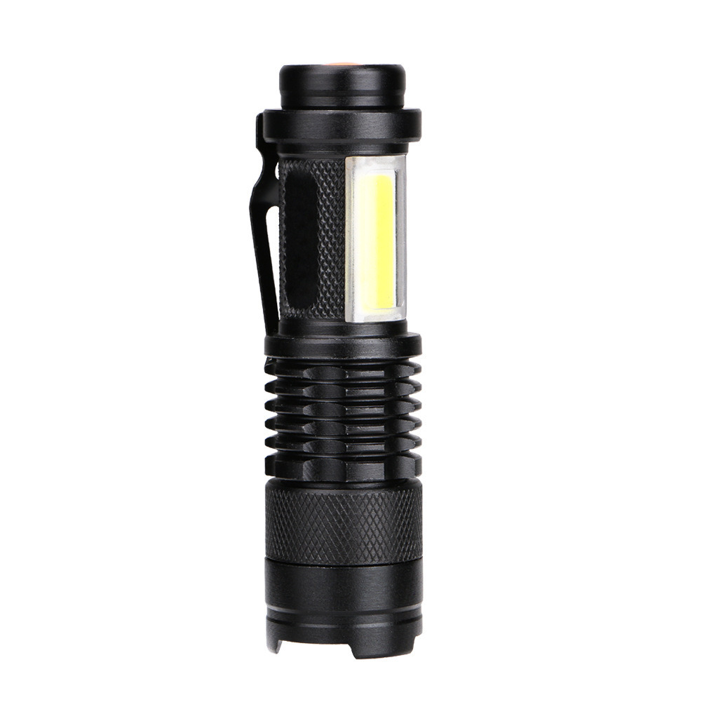 Q5+COB LED Flashlight Portable Mini Zoom Torchflashlight