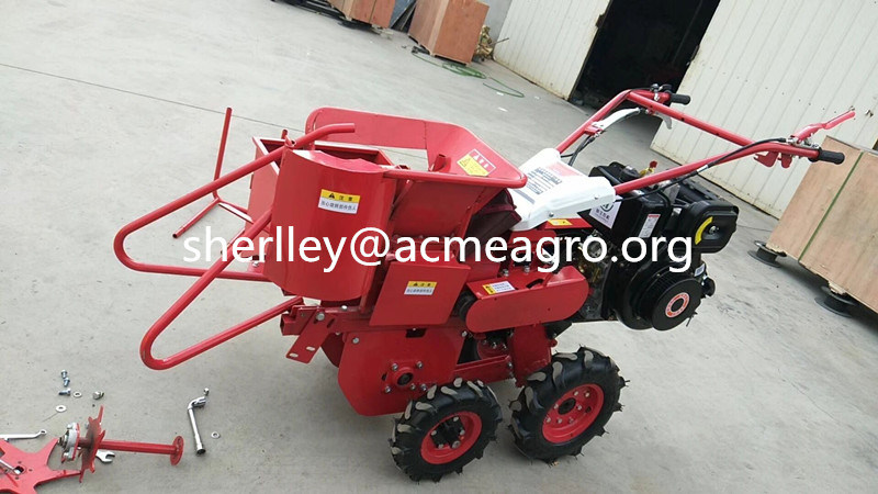 1 Row Maize Corn Harvester with Picking and Peeling