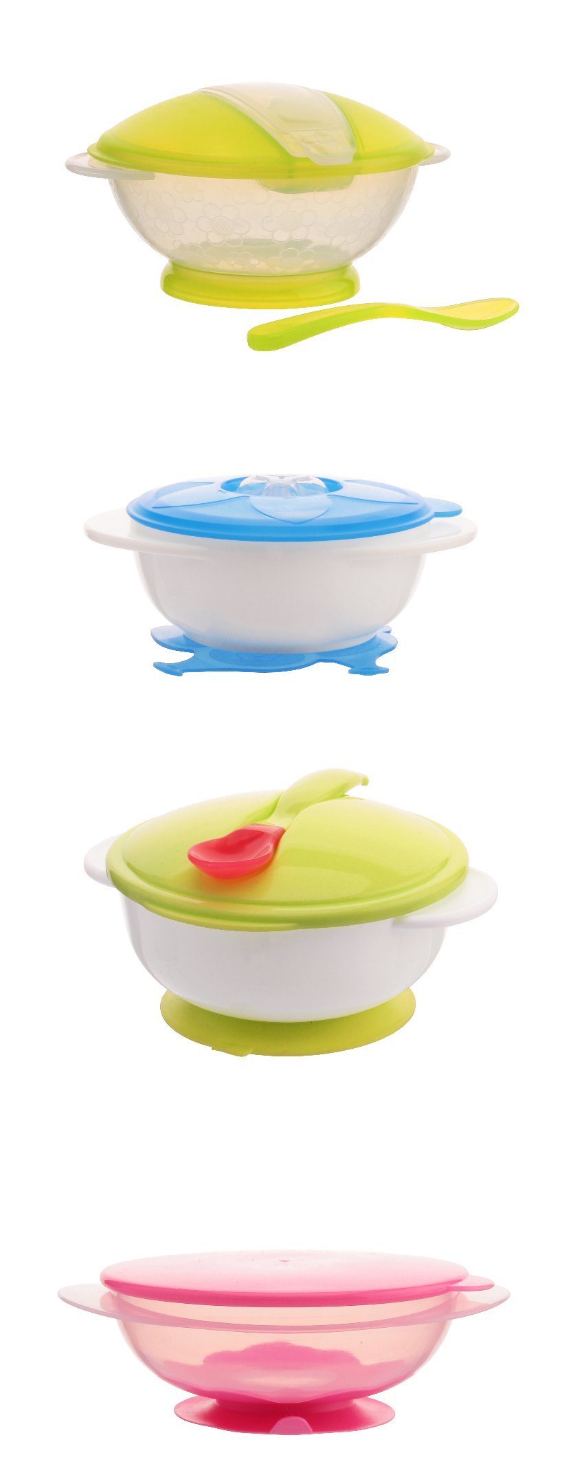 Kid Feeding Bowl with Spoon Set Food Grade PP Eco-Friendly BPA Free