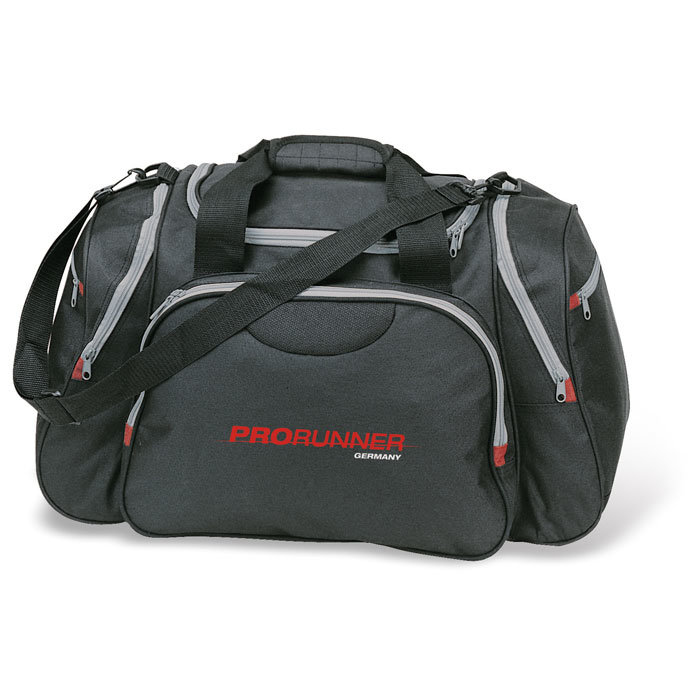 Bright Coloured Sport or Travelling Bag with Front Pocket with Customized Logo
