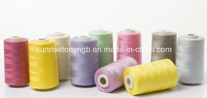 High Tenacity Raw White Embroidery 100% Polyester Sewing Thread