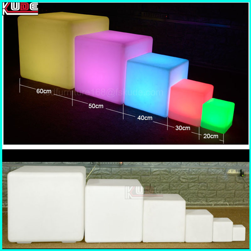 Rechargeable Cube Table and Chair for Party