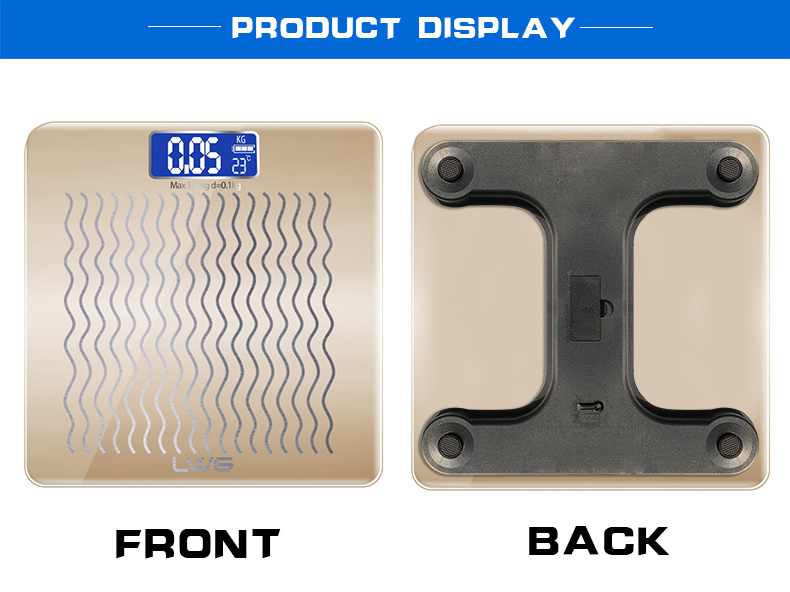 Recharged Electronic Digital Weight Body Scale