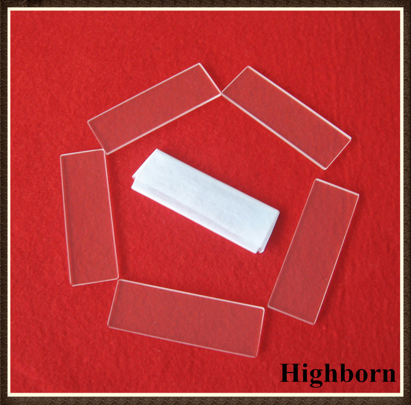 High Purity Clear Transparent Lab Quartz Glass Microscope Slides