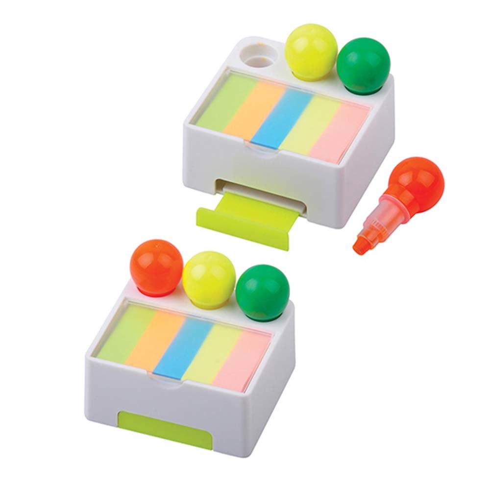 Set 3 Mini Highlighters with Sticky Note, Highlighter with Note and Phone Holder, Promotional Gift Highlighter with Note and Phone Holder