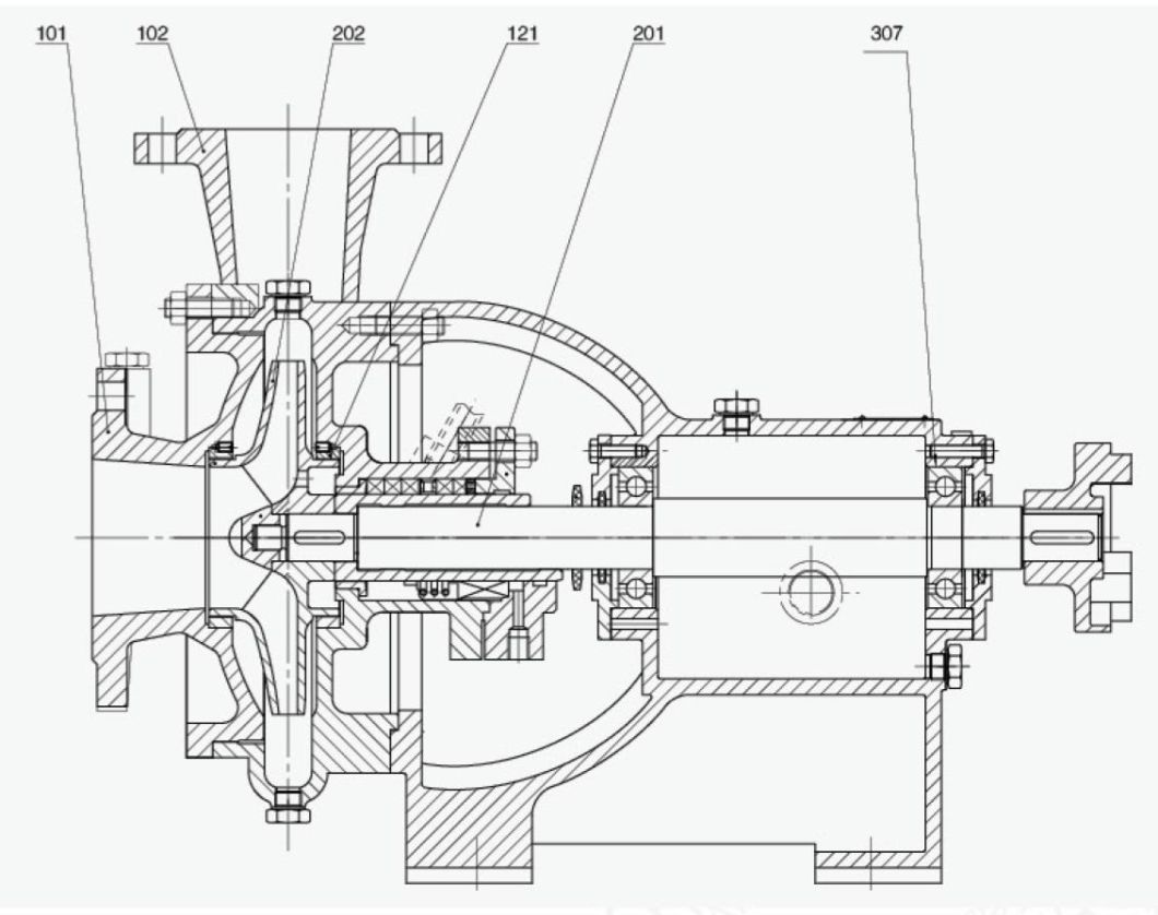 N Type Centrifugal Condensate Water Circulation Pump