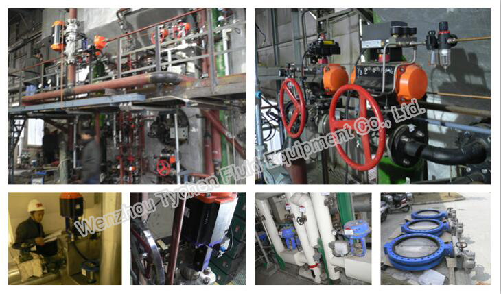 Ball Valve Butterfly Valve Double Acting Pneumatic Actuator