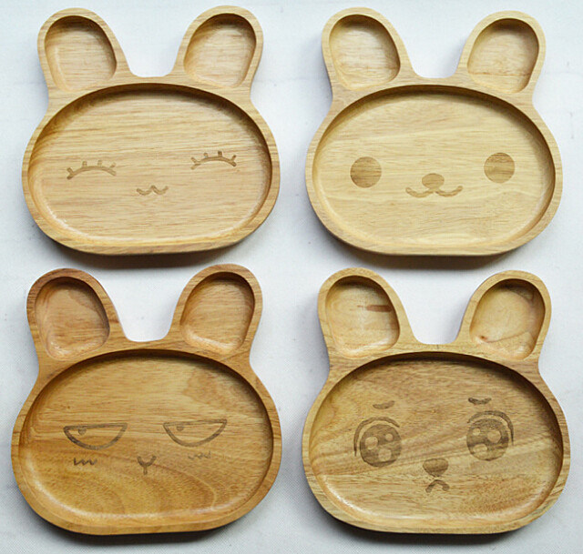 Elegant Painting Wooden Food Serving Trays