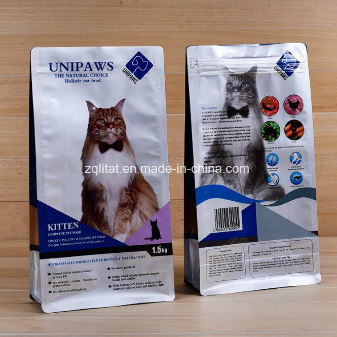 Customzied Pet Stand up Plastic Packaging Food Bag with Zipper