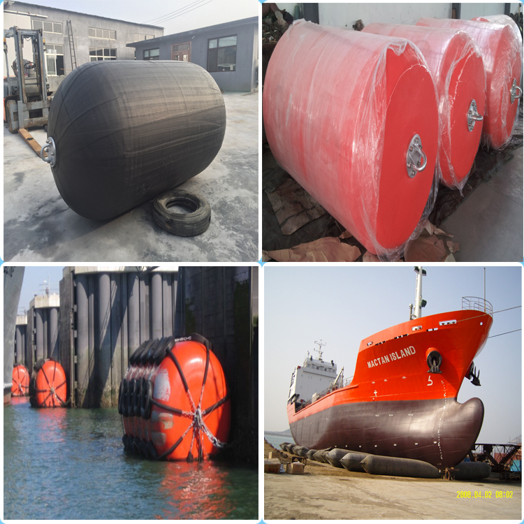 Marine Floating Pneumatic Rubber Fender with Galvanized Chain and Tyre