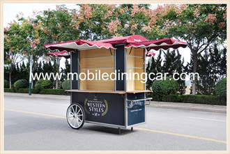 Vintage Hand Pushing Food Cart Hot Sale