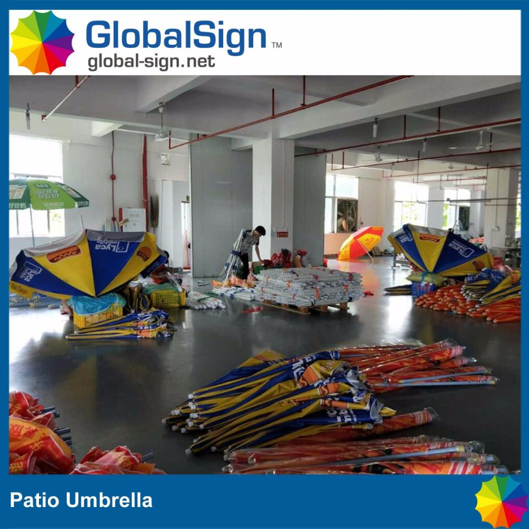 Manufacturer Branded Promotional Cart Umbrellas Beach Parasol