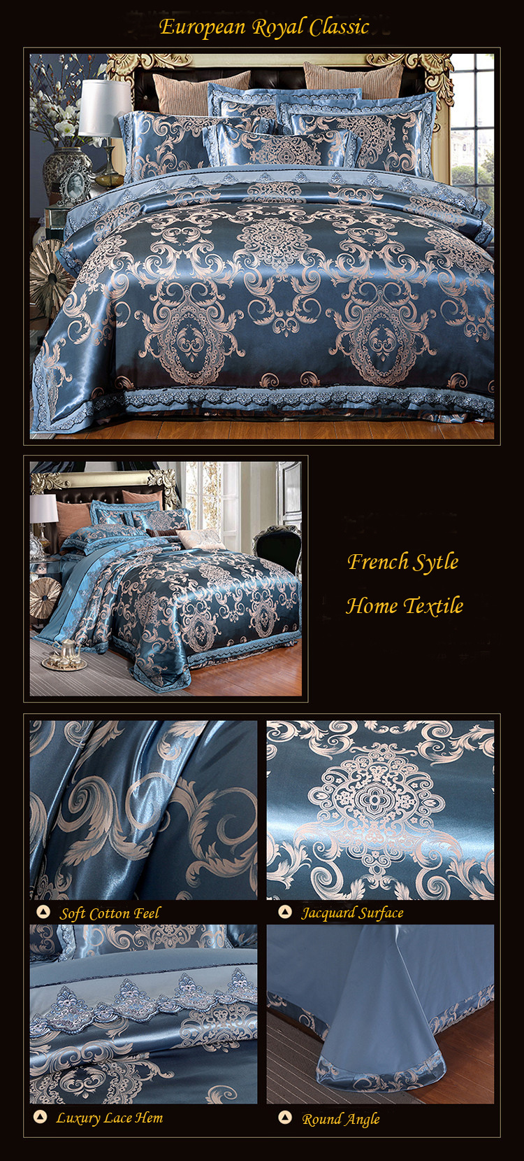 Jacquard Cotton Home Textile Bed Linens