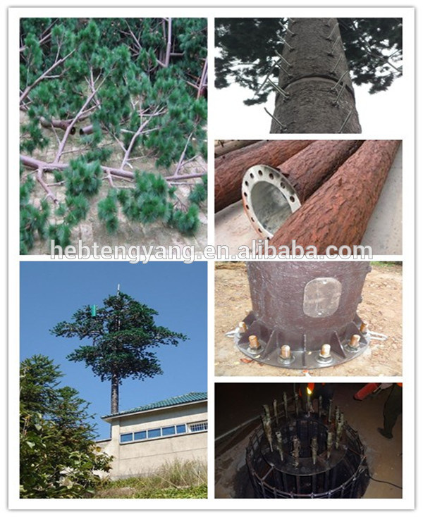 Telecommunication Tree Steel Monopole Tower/Camouflaged Pine Tree Tower