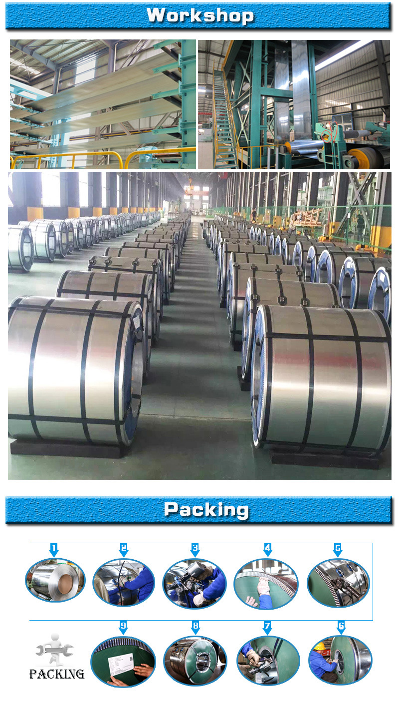 SGCC, Dx51d, S220gd, Q195 Hot Dipped Galvanized Coil for Construction Field