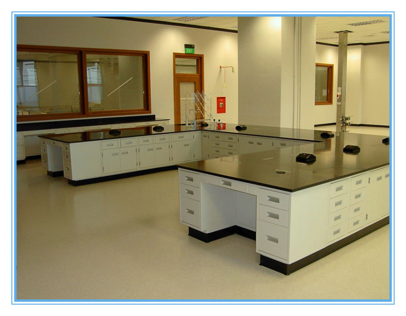 New Design Floor - Mounted Structure Science Steel Laboratory Bench