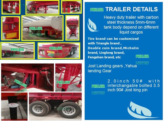 Water Tank Semi Trailer Stainless Steel Truck