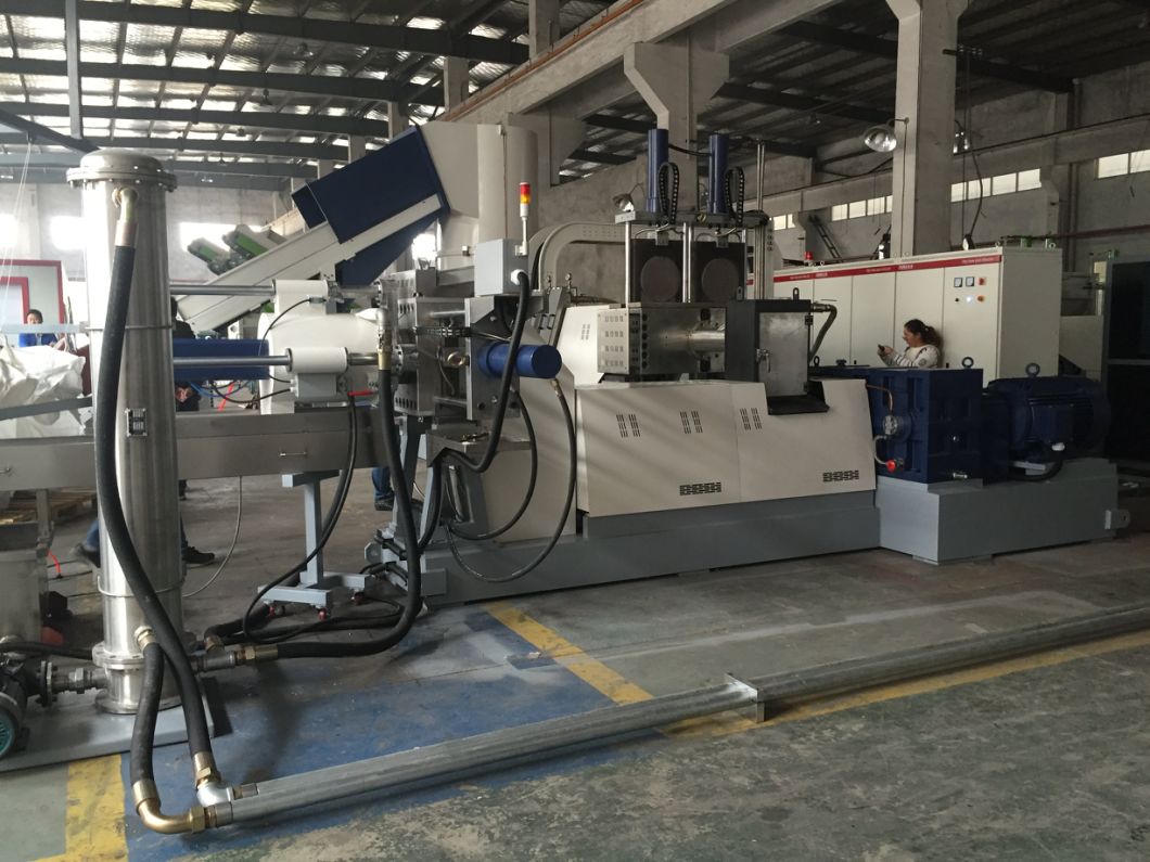 Two Stage Plastic Granulating Machine for Recycled PE Film and Rigid Flakes