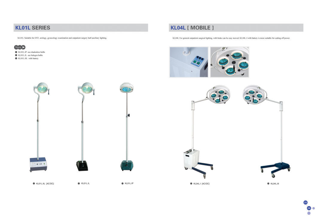 BS01L. IP Cold Light Operating Lamp with Tall Quality for Medical Operating Equipment
