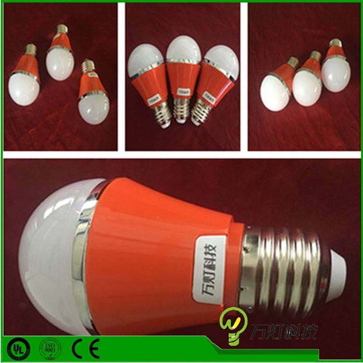 Energy-Saving PC+Aluminum 3/5/7/9W LED E27 Compact Bulbs Light