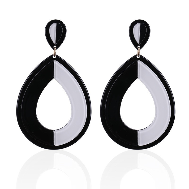 Hot Sale Fashion Acrylic Earrings Exaggerated Water Drop Stud Earrings for Women