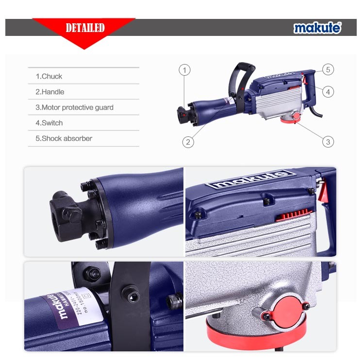 Pusello New Style Multi-Functional 2200W Demolition Hammer