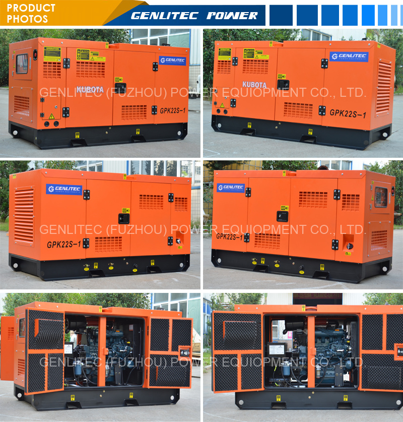 Super Silent Type 8kw 10kw 12kw 15kw 20kw 25kw 30kw Japan Kubota Power Diesel Generator