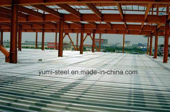 Simple Assembled Galvanized and Corrugated Steel Floor Decking Sheet