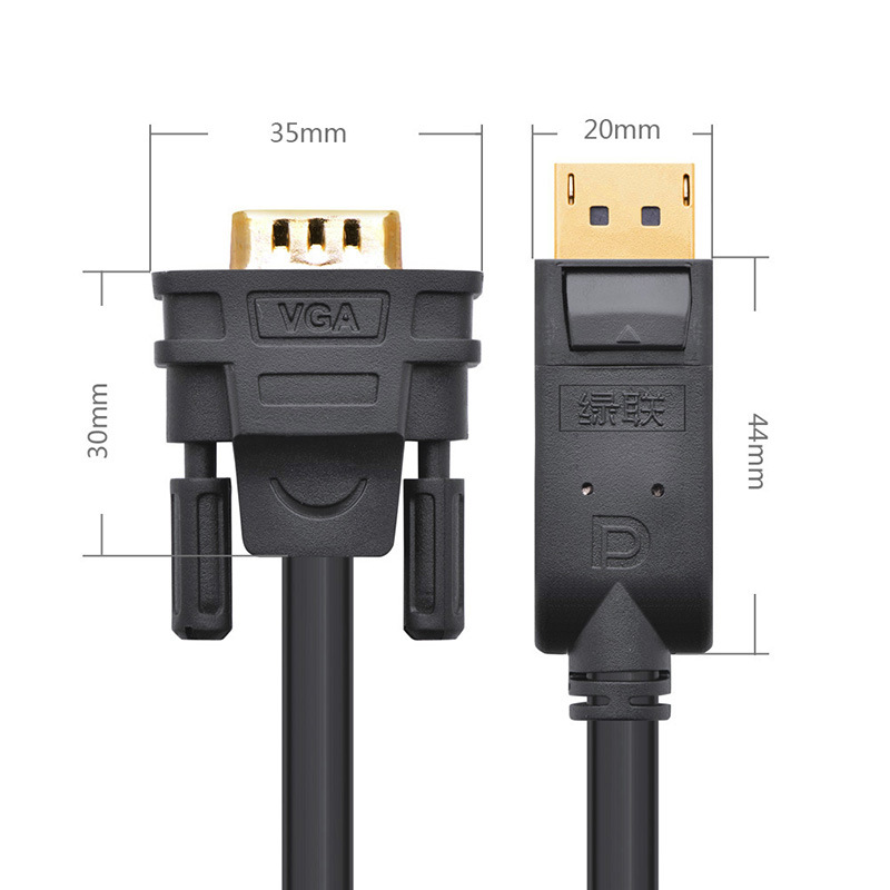 1.8m Active Dp to VGA Cable Male to Male