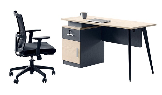 Fashion Style Melamine Wood Office Furniture Staff Working Desk Table (KL-201-1)