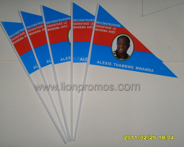 Customized Printing Presidential Election Campaign Giveaways Hand Held Flag