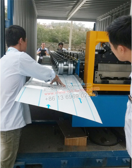 Standing Seam Steel Tapered Metal Roofing Roll Forming Machine