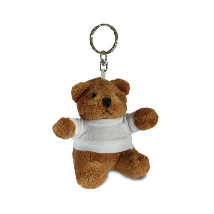 Mini Brown Teddy Bear Keychain Plush for Bag Charm