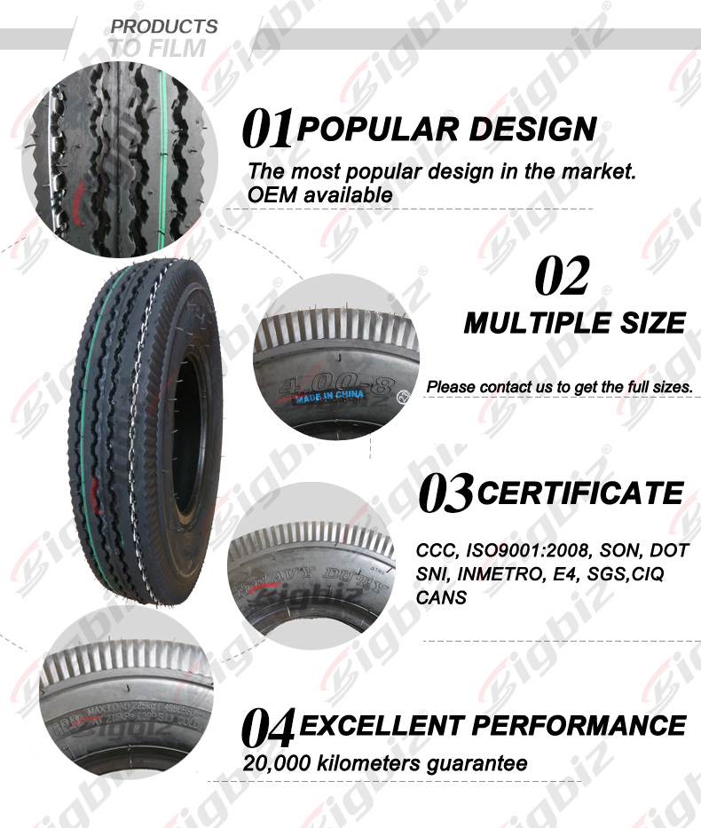 Motorcycle Tyre 3 Wheel Butyl Tire 3.50-8 Scooter Tire