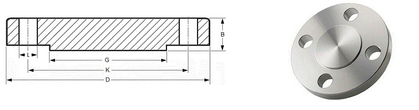 ANSI B16.5 ANSI B16.47 Series a B Carbon Steel A105 Blind Pipe Flange