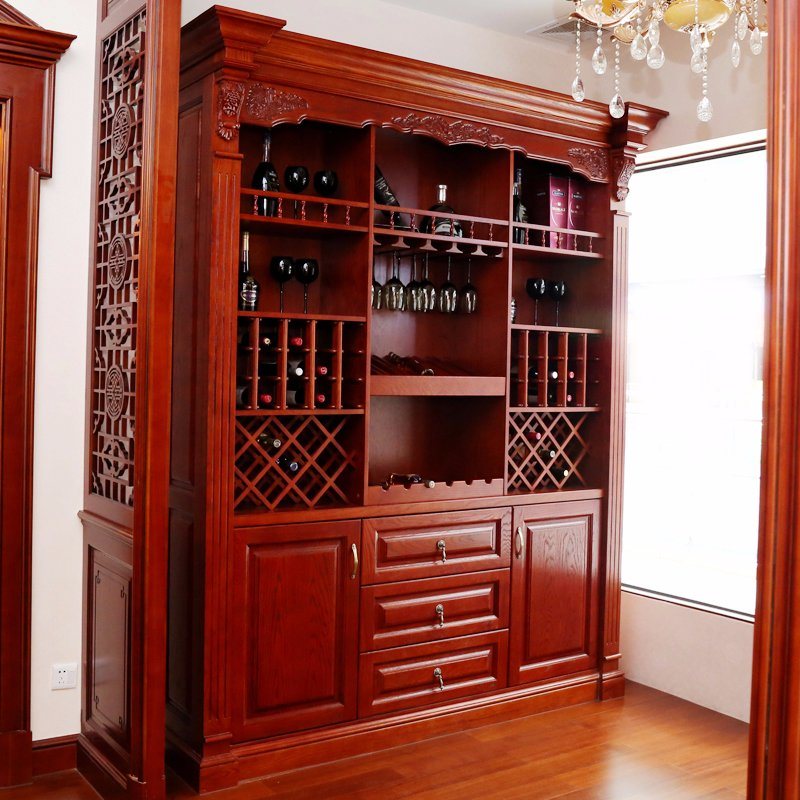 Pop up Display European Customized Furniture Wooden Wine Cabinet/Rack (YH-WC2003)