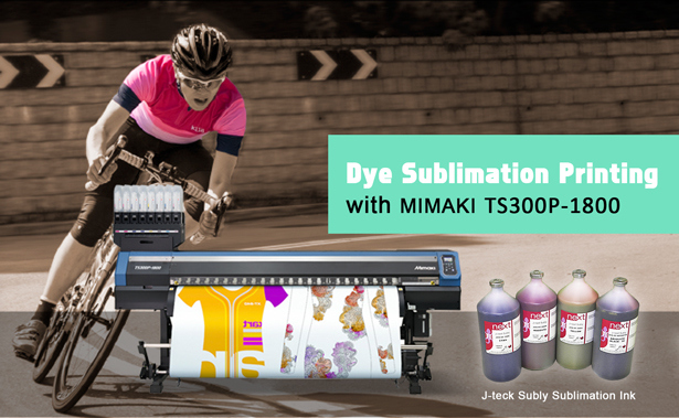 J-Cube Kf40/RF40 Sublimation Ink C. M. Y, K 4 Color for Sublimation Textile