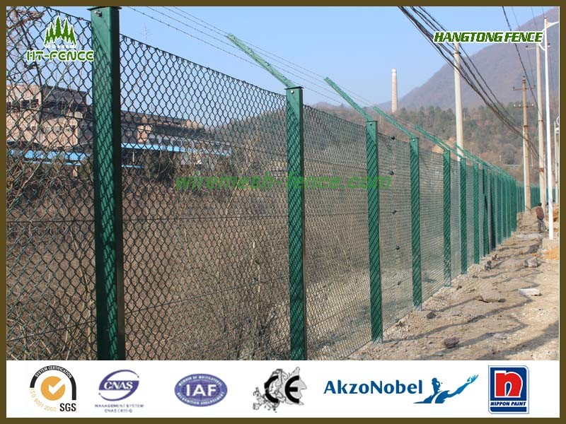 PVC Coating Security Chain Link Fence