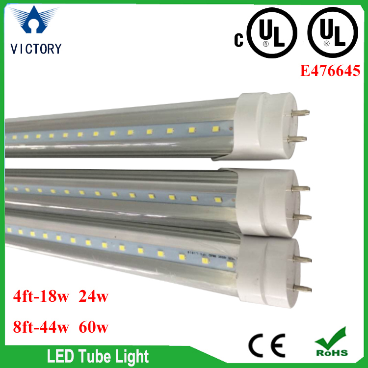 T8 LED Tube 4FT 18W 110V with R17D Base to Replace Fluorescent Lamp