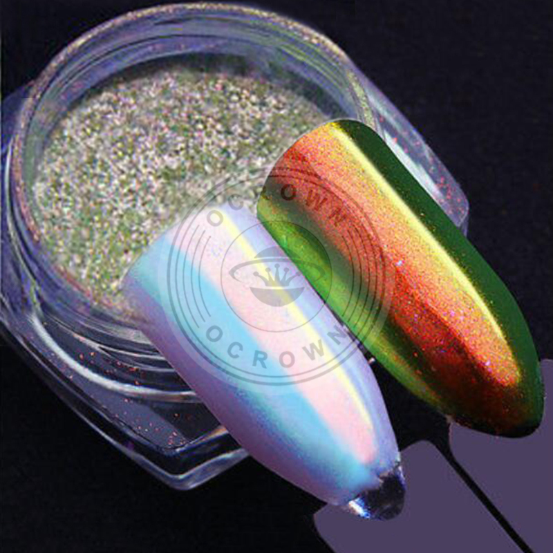 Unicorn Aurora Chrome Mirror Pearl Shell Mermaid Acrylic Nail Pigment