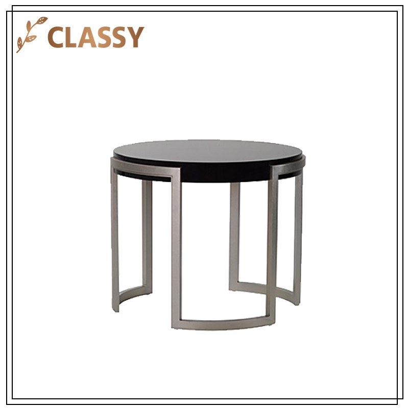 Top Black/Cream Marble Stainless Steel Frame Dining Table