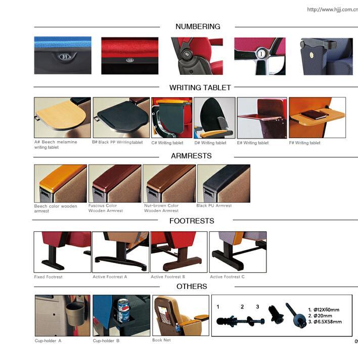 MDF Writing Table University Train Auditorium Chair