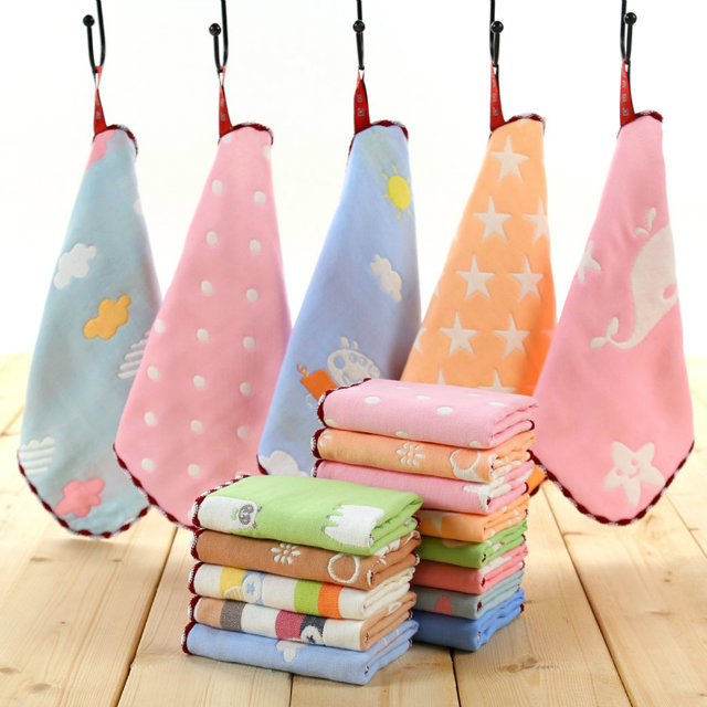 Yarn-Dyed Cotton Gauze Towel Hand Towel Baby Towel