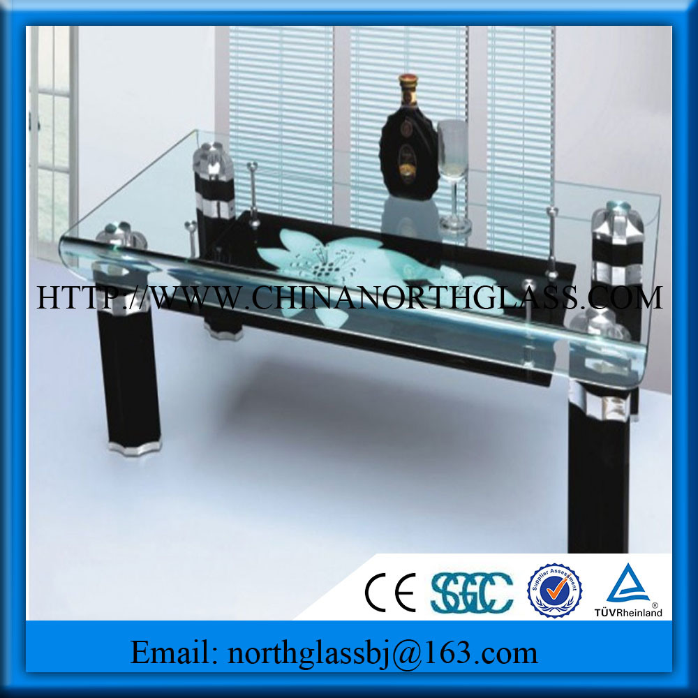 Glass Dining Table 10mm Safety Tempered Glass Table