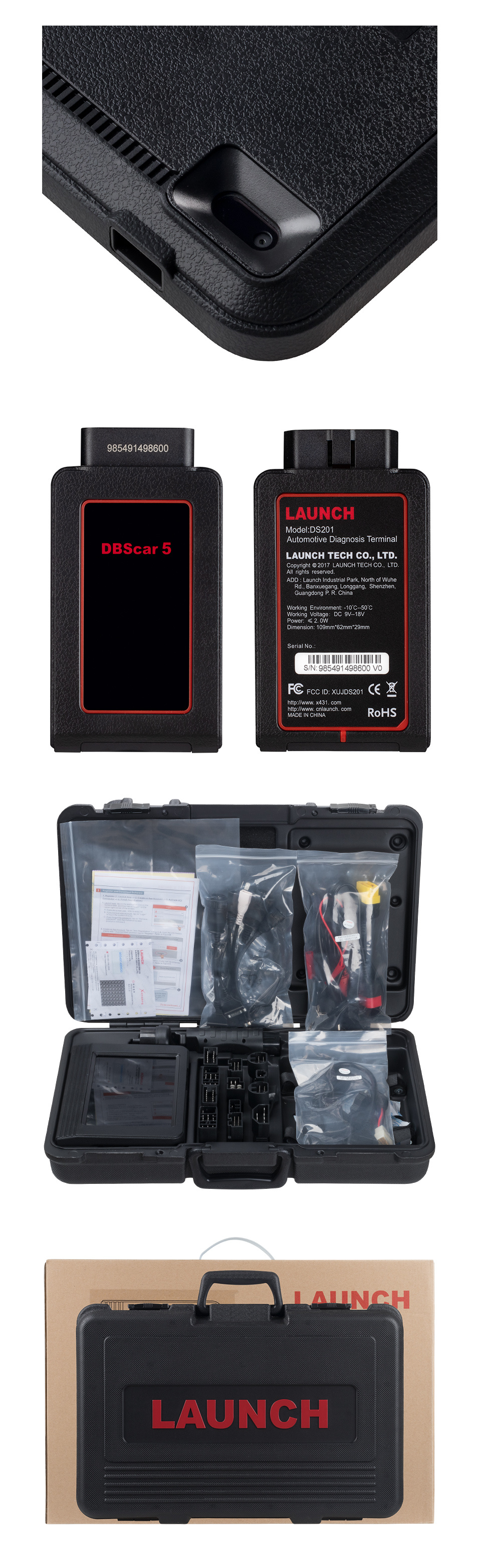Original 8 Inch Launch X431 V WiFi/Bluetooth Diagnostic Tool