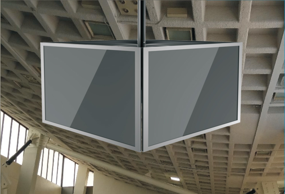 Ceiling Mount Menuboard 3-Screens Vesa Max. 600*400