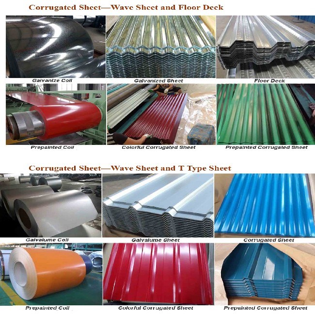 0.13mm-1.5mm Ibr Sheets Galvanized Corrugated Roofing Sheets Steel Tile