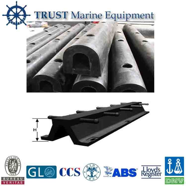 Cylindrical Rubber Fender for Sale for Boat with Galvanized Chain